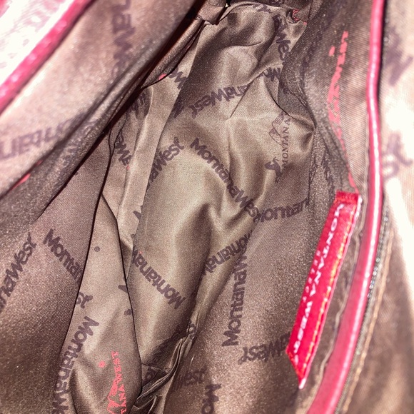 Montana West Quilted Burgundy Shoulder Bag - Picture 6 of 12